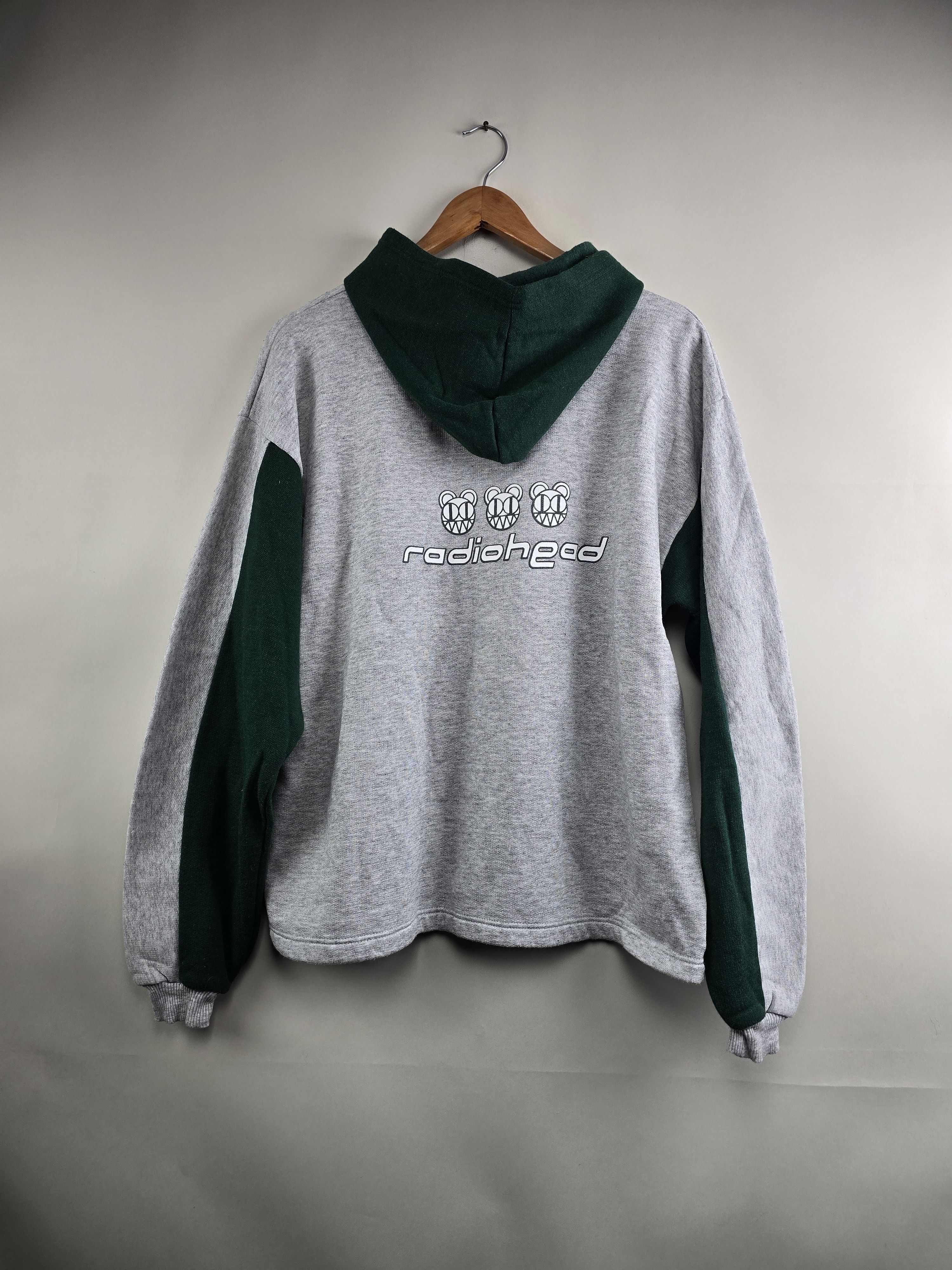 Band Tees × Vintage 2000 Radiohead Kid A Hoodie XL 23" 26.5" Size US XL / EU 56 / 4 - 5 Thumbnail