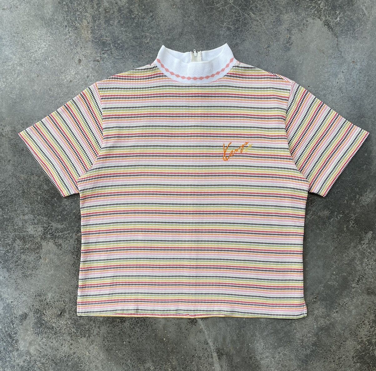 Vintage 90s Kenzo Striped Cropped Tees