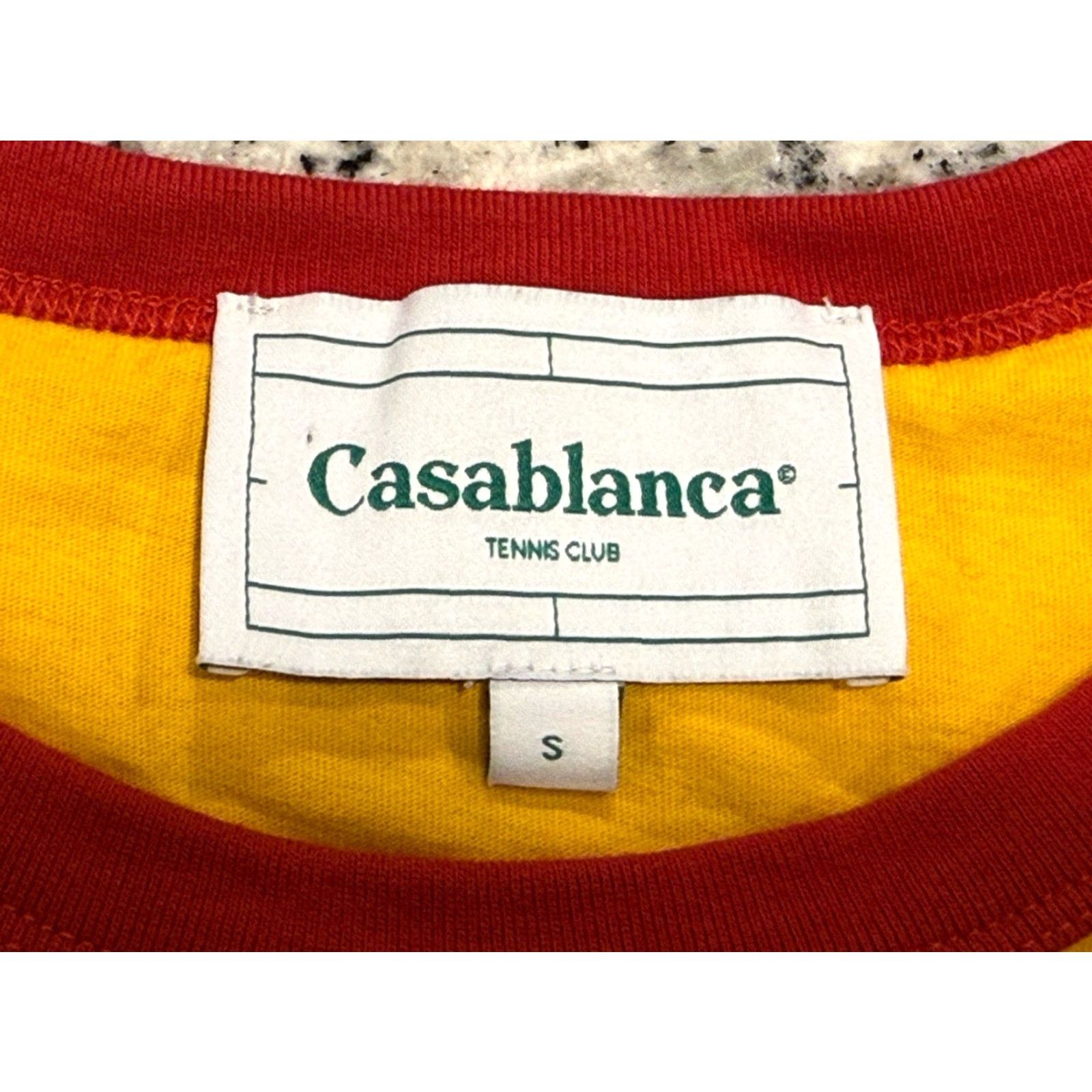 Casablanca Casablanca Casa Tennis Club T-Shirt Yellow Adult Small Short Sleeve Crew Neck Sports Mens Size US S / EU 44-46 / 1 - 6 Thumbnail