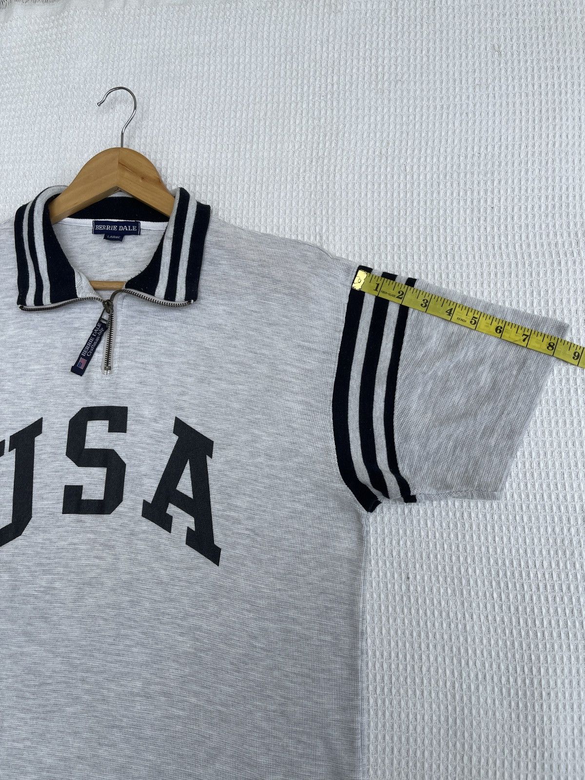 Polo Ralph Lauren Last Drop🔥Rare🔥Vintage USA Half Zipper Polo T-Shirt Size US L / EU 52-54 / 3 - 11 Thumbnail