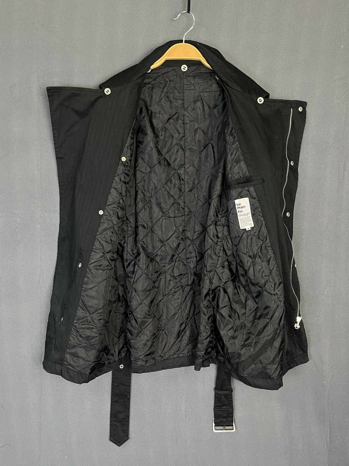 Japanese Brand × Seditionaries × semanticdesign Semantic Design Asymmetrical Bondage Trench Coat Jacket Size US M / EU 48-50 / 2 - 8 Thumbnail