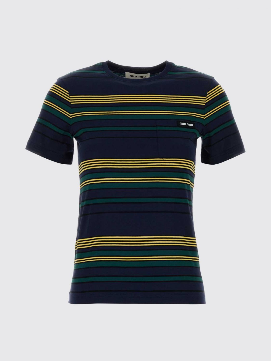 Miu Miu Miu Miu T-Shirt Woman Blue Size M / US 6-8 / IT 42-44 - 1 Preview