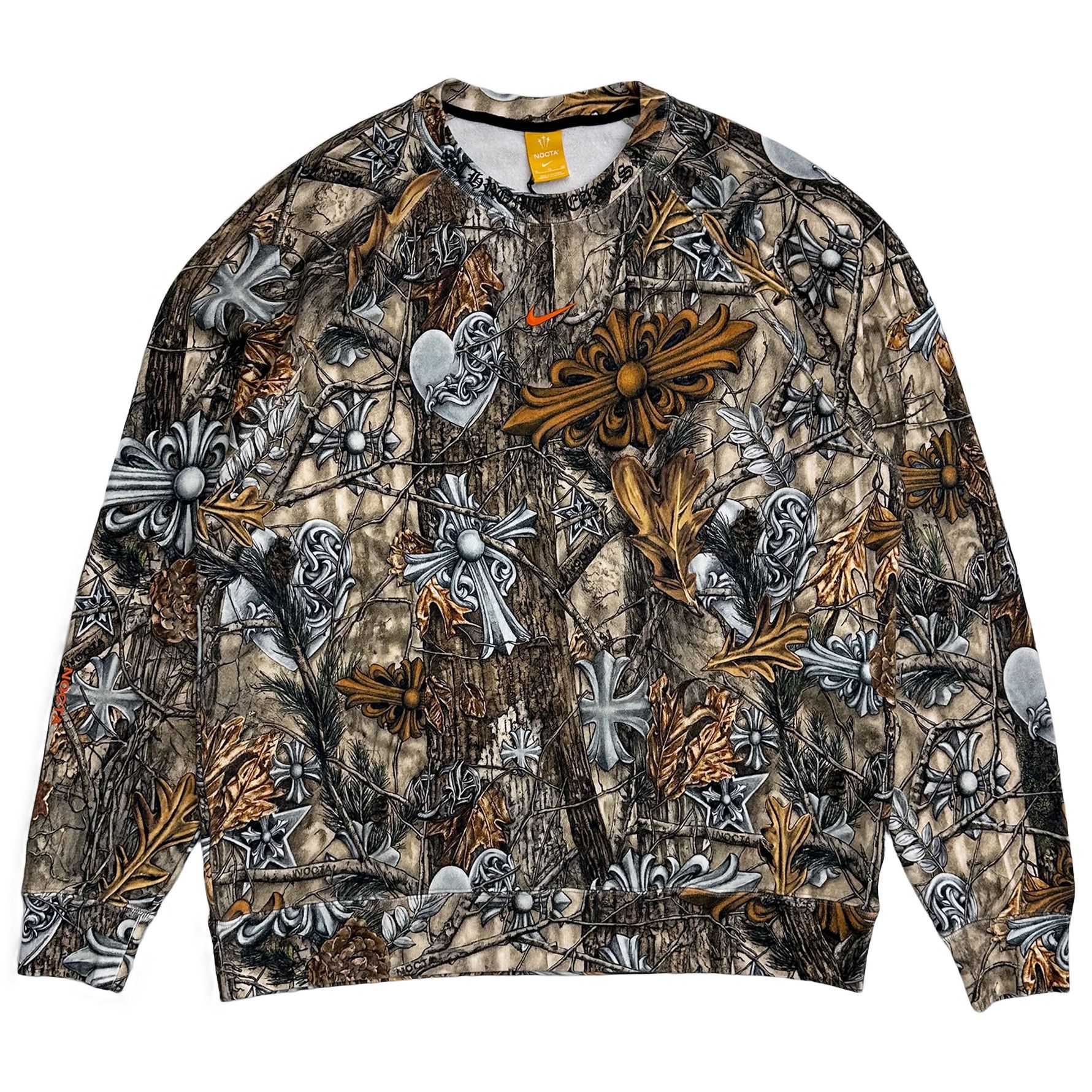 Chrome Hearts x Nike x NOCTA Multi Logo Horseshoe Crewneck Camo Clothing Size US L / EU 52-54 / 3 - 1 Thumbnail