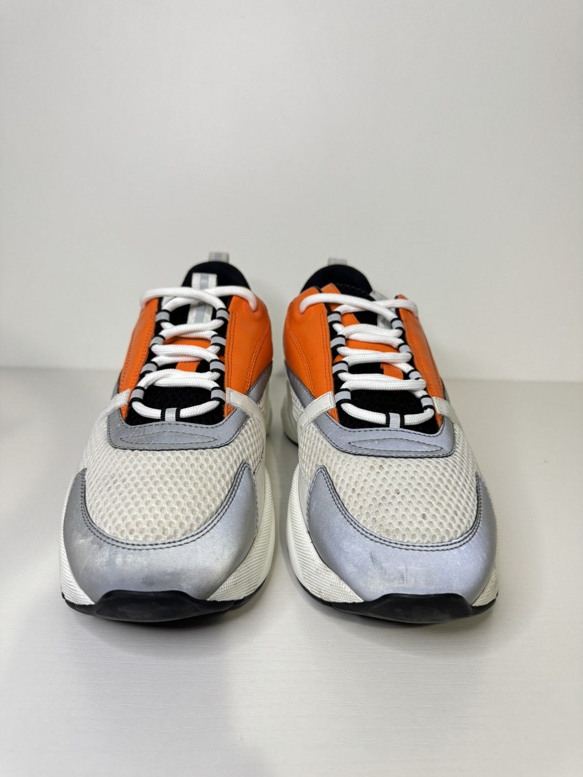 Dior Dior B22 Reflective Sneaker ‘White Orange’ 100% Authentic Size US 11 / EU 44 - 2 Thumbnail