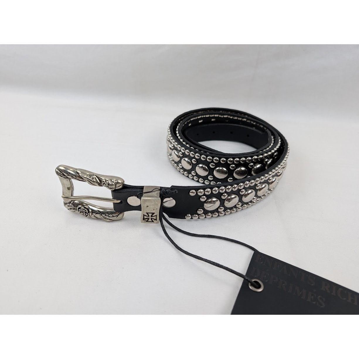 Enfants Riches Deprimes o1rshd1 Q:2 / Size: 110 / Goodbye Franky Belt in Black/Silve Size 44 - 4 Thumbnail