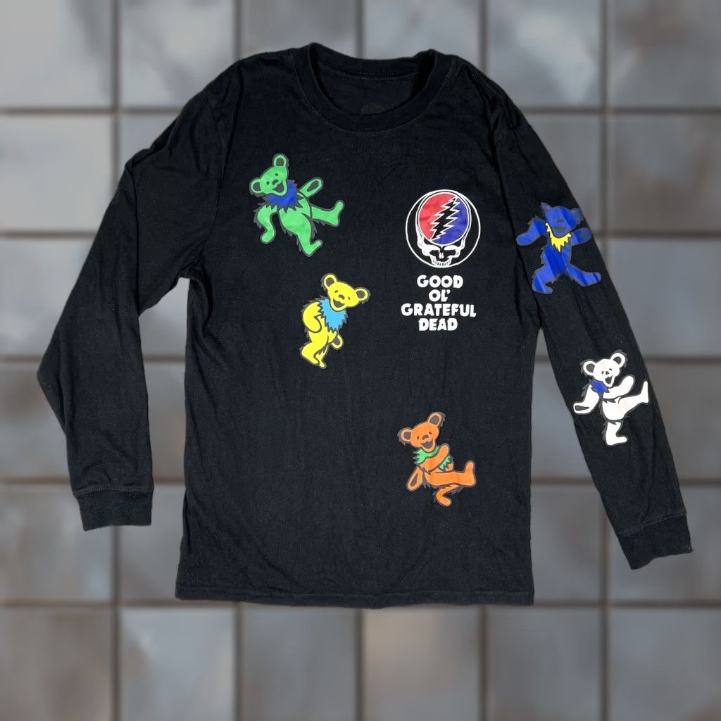 Vintage GRATEFUL DEAD T-Shirt Adult Size Medium Black Long Sleeve Mens Size US M / EU 48-50 / 2 - 1 Thumbnail
