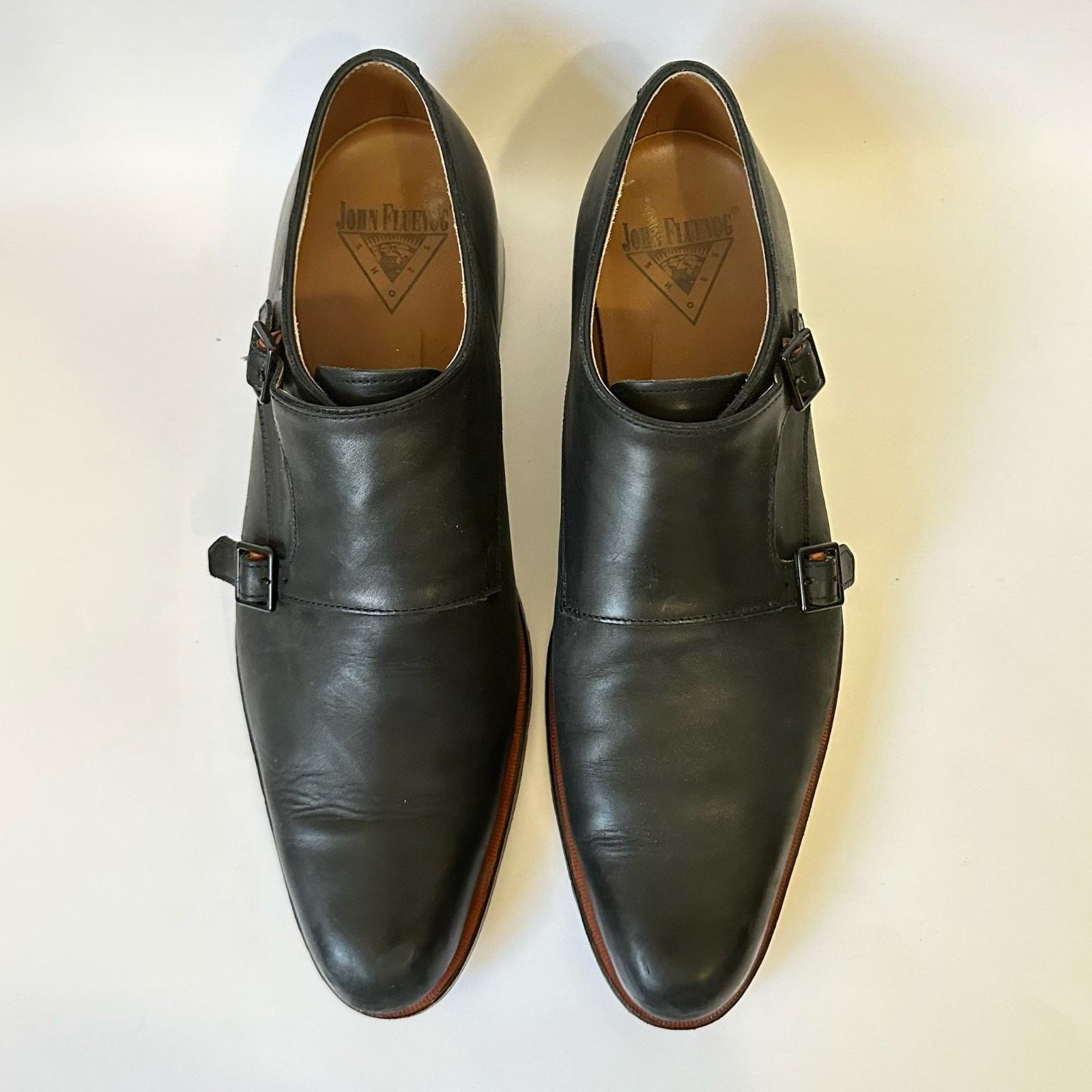 John Fluevog JOHN FLUEVOG Double Monk Straps Shoes Leather Twin Turbine Size US 9 / EU 42 - 2 Thumbnail