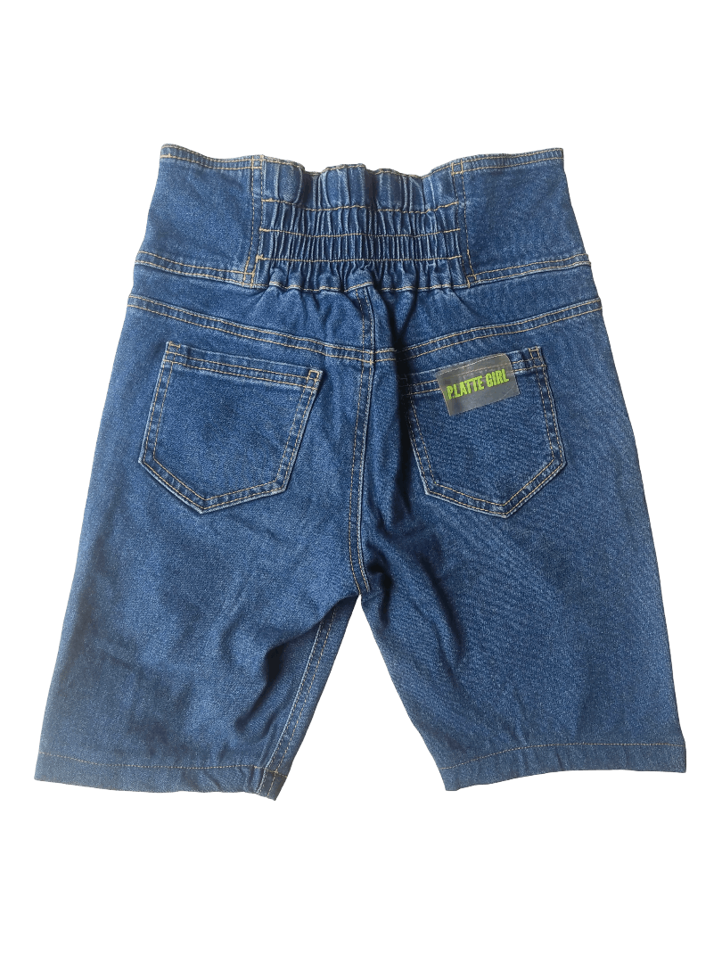 Japanese Brand Pink-latte Girl High-Waist Denim Shorts – Japan Streetwear Size 26" / US 2 / IT 38 - 4 Thumbnail