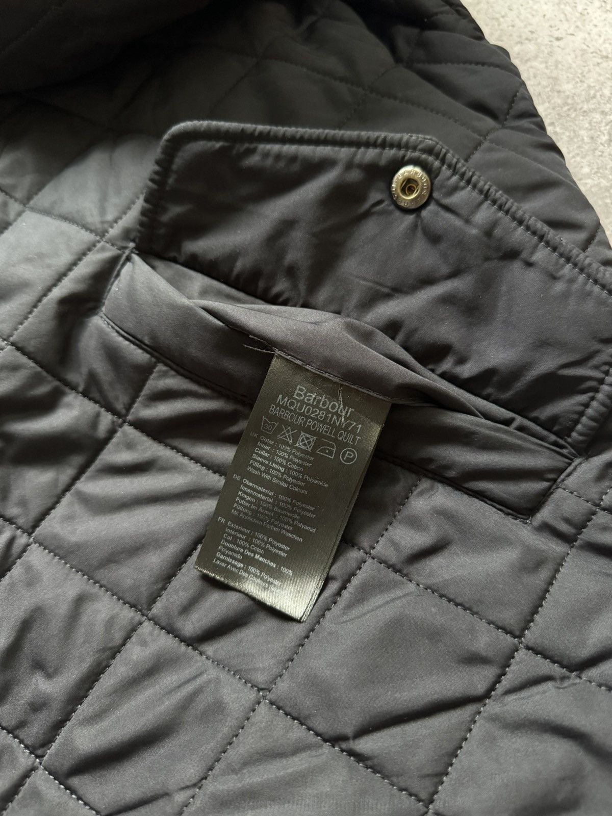Barbour Barbour Powell Quilt Black Jacket Men’s Medium Size US XXL / EU 58 / 5 - 10 Thumbnail