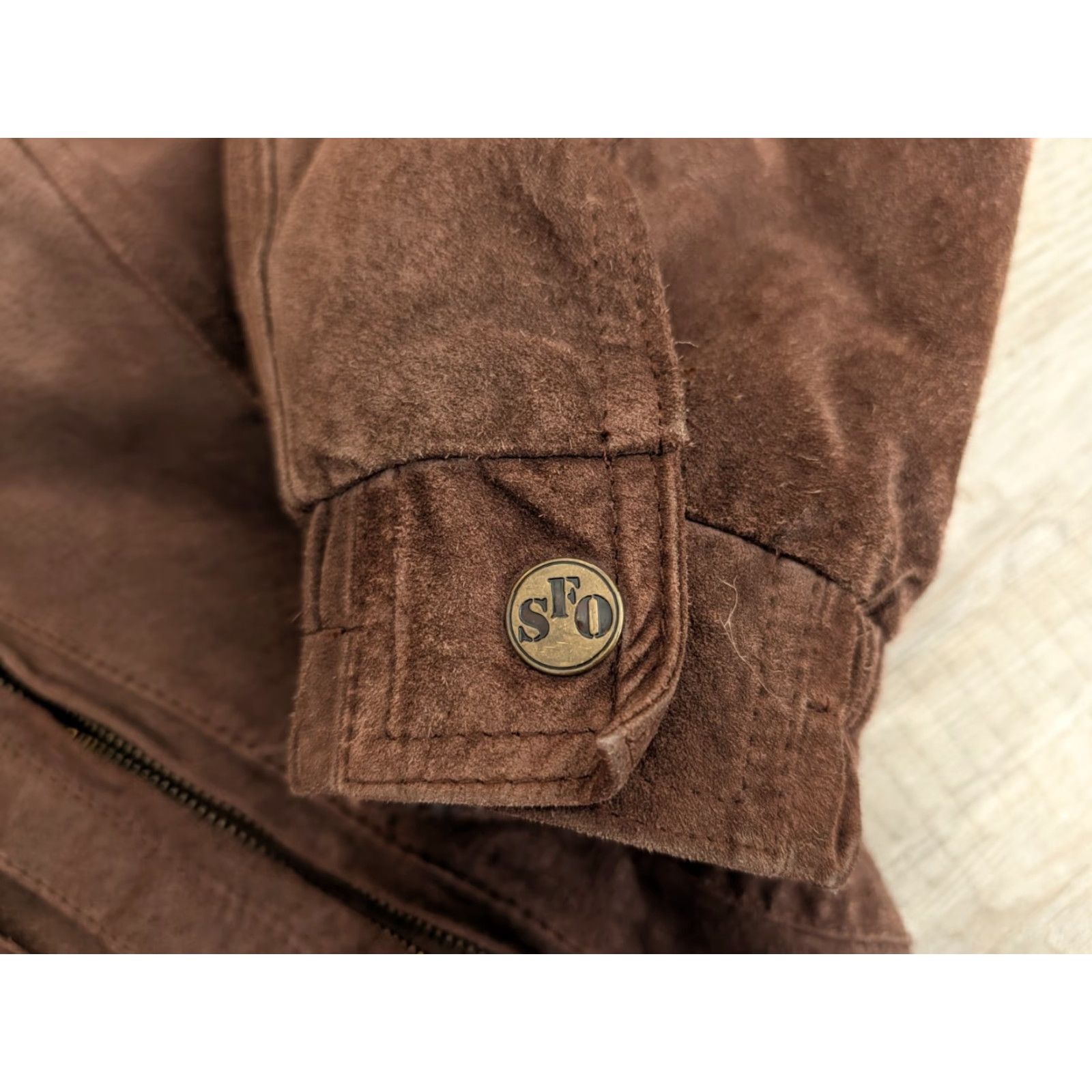 Vintage VINTAGE Flight Bomber Jacket Mens 2XL Brown Suede Leather Pockets Seasonal Fall Winter 80s 90s Classic Jacket Size US XXL / EU 58 / 5 - 5 Thumbnail
