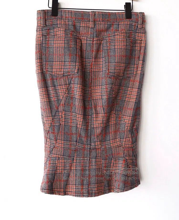 Junya Watanabe Junya Watanabe size M Fishtail checkered skirt Size 23" - 2 Thumbnail