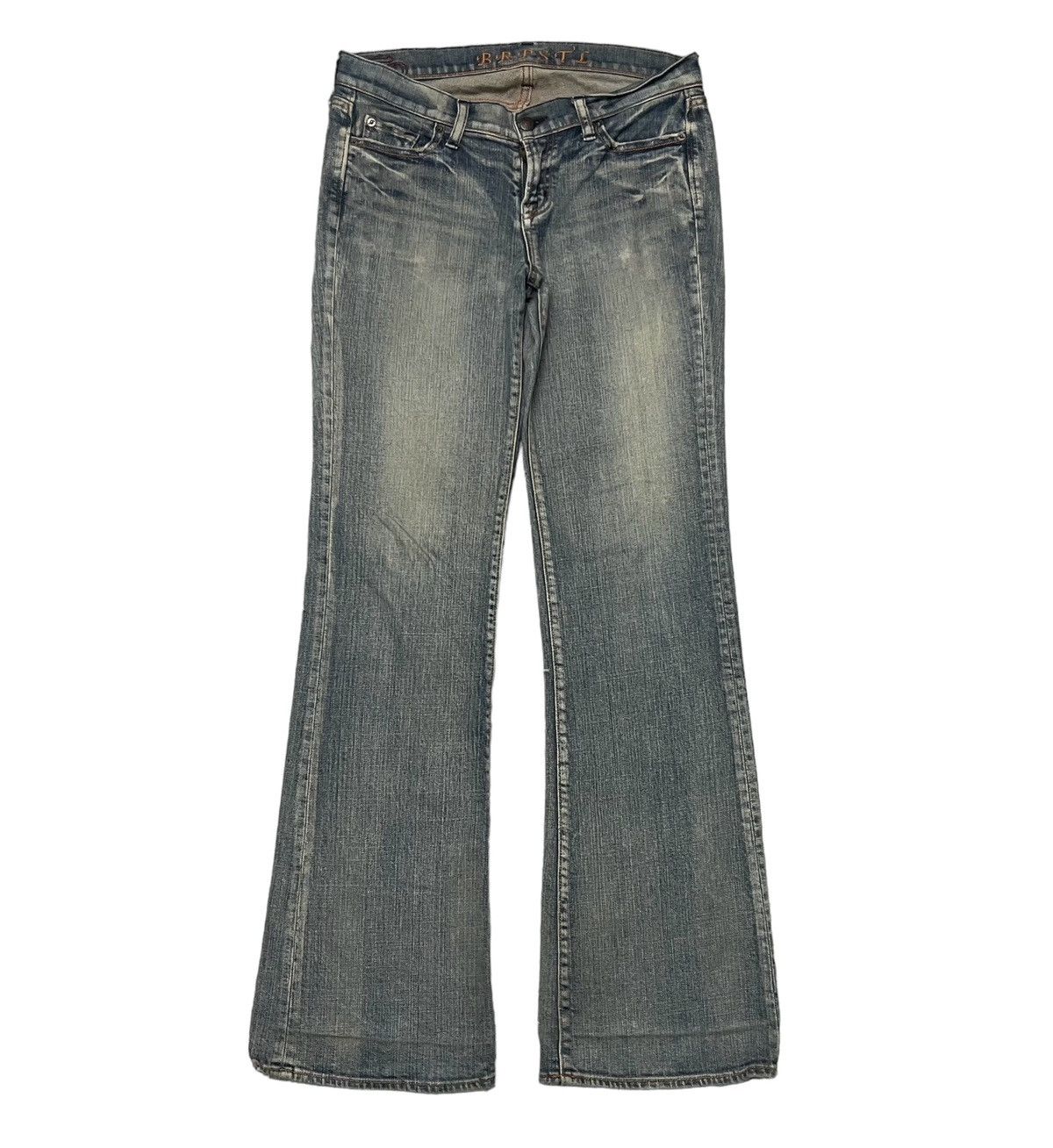 20471120 2000s BRAPPERS FLARE PANT WASHABLE JEANS DISTRESSED Size US 31 - 2 Thumbnail