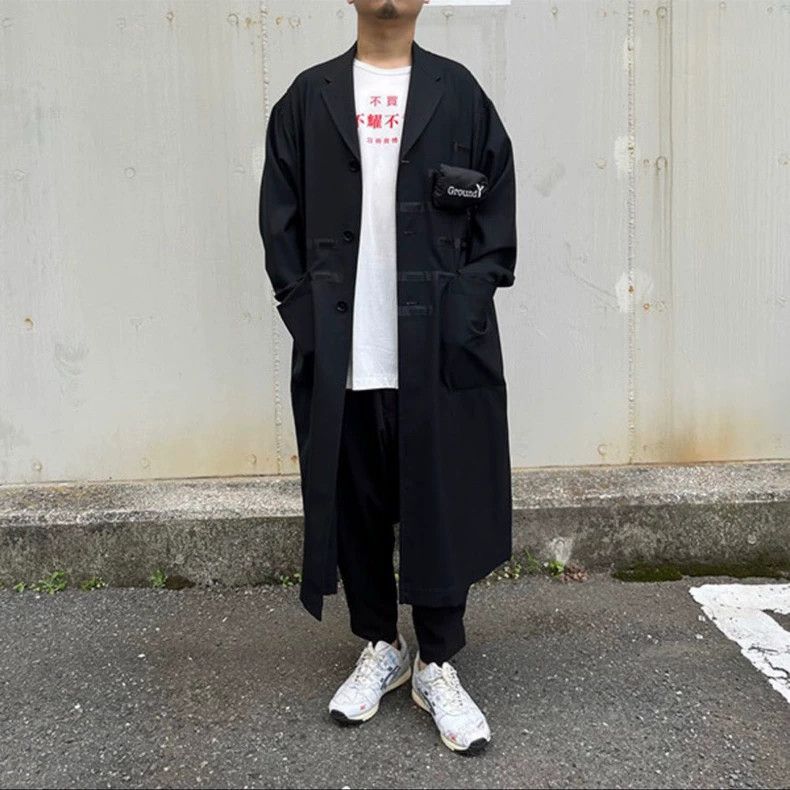 Yohji Yamamoto Yohji Yamamoto Ground Y Long Coat Size US L / EU 52-54 / 3 - 1 Thumbnail