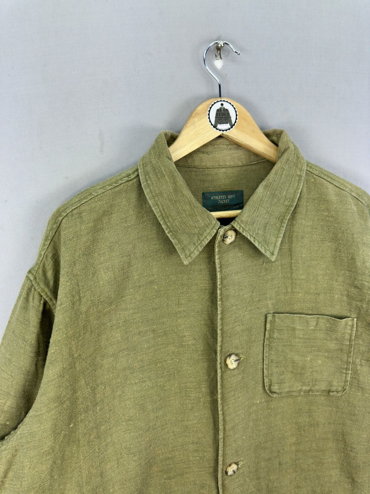 Japanese Brand Bayleaf Athlete Dept Hemp Fabric Chore Jacket Size US XXL / EU 58 / 5 - 2 Thumbnail