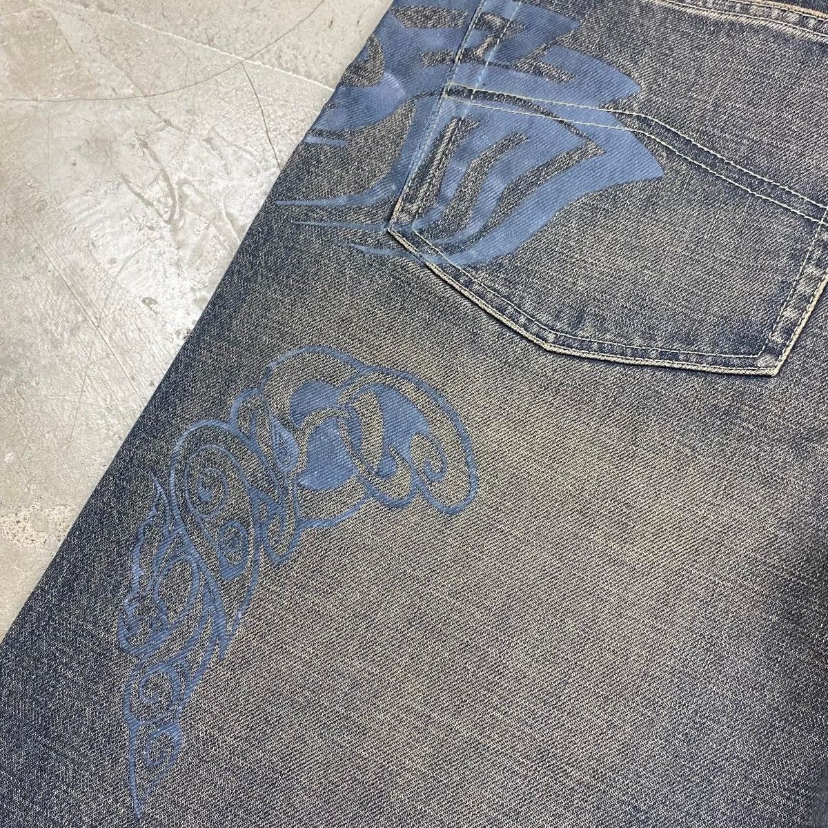 Armani Exchange Tattoo Print Denim Pants Size US 32 / EU 48 - 13 Thumbnail