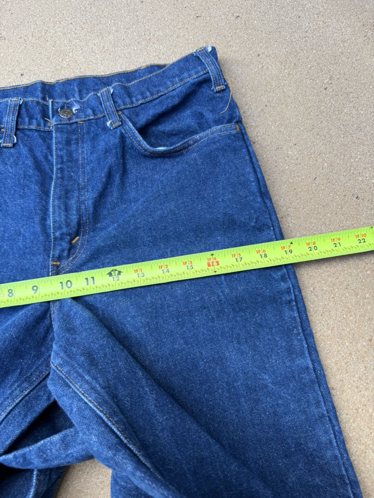 Levi's Vtg 70’s Levi’s 646 Orange Tab Bellbottom Flare Jeans 31x34 Size US 31 - 12 Thumbnail