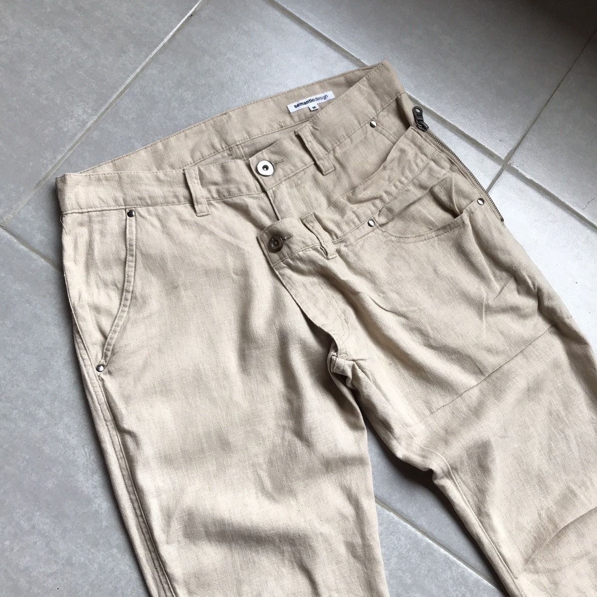 Japanese Brand × PPFM × semanticdesign Semantic design double half waist pant Size US 32 / EU 48 - 3 Thumbnail