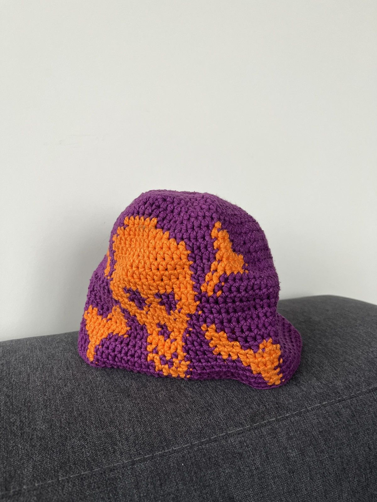 Handmade ☠️ y2k Crochet Knitted Skull Hat Oakley Stussy Style Size ONE SIZE - 2 Thumbnail