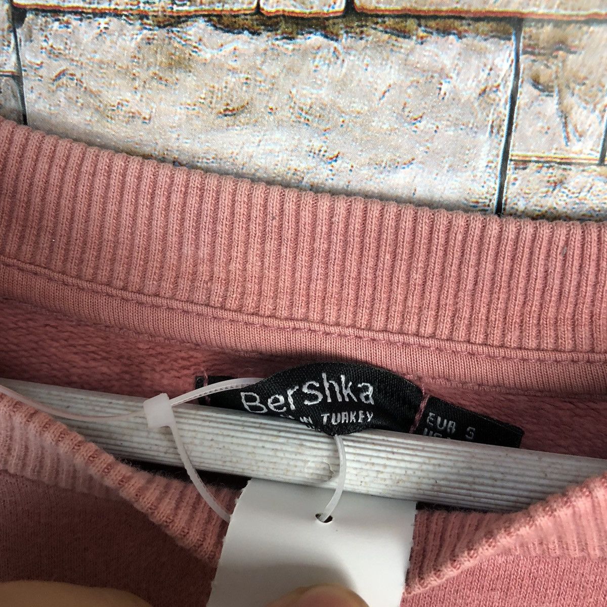 Japanese Brand Not Common Girl today Bershka Pink Sweatshirt #A305 Size S / US 4 / IT 40 - 12 Thumbnail