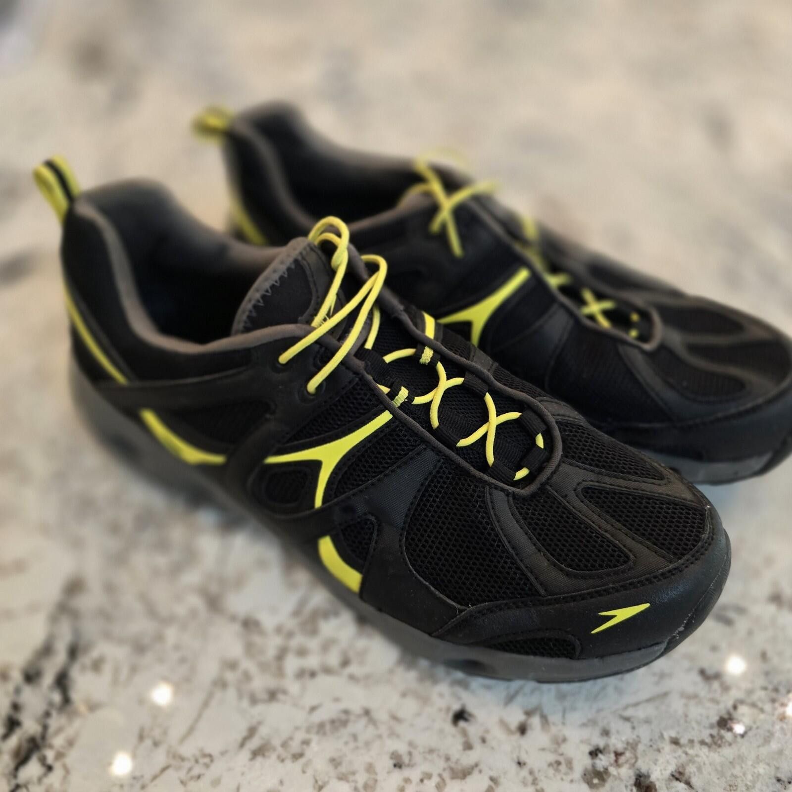 Speedo Speedo Black Gray Yellow Hydro Running Shoes Mens Size 11 Size US 11 / EU 44 - 2 Thumbnail