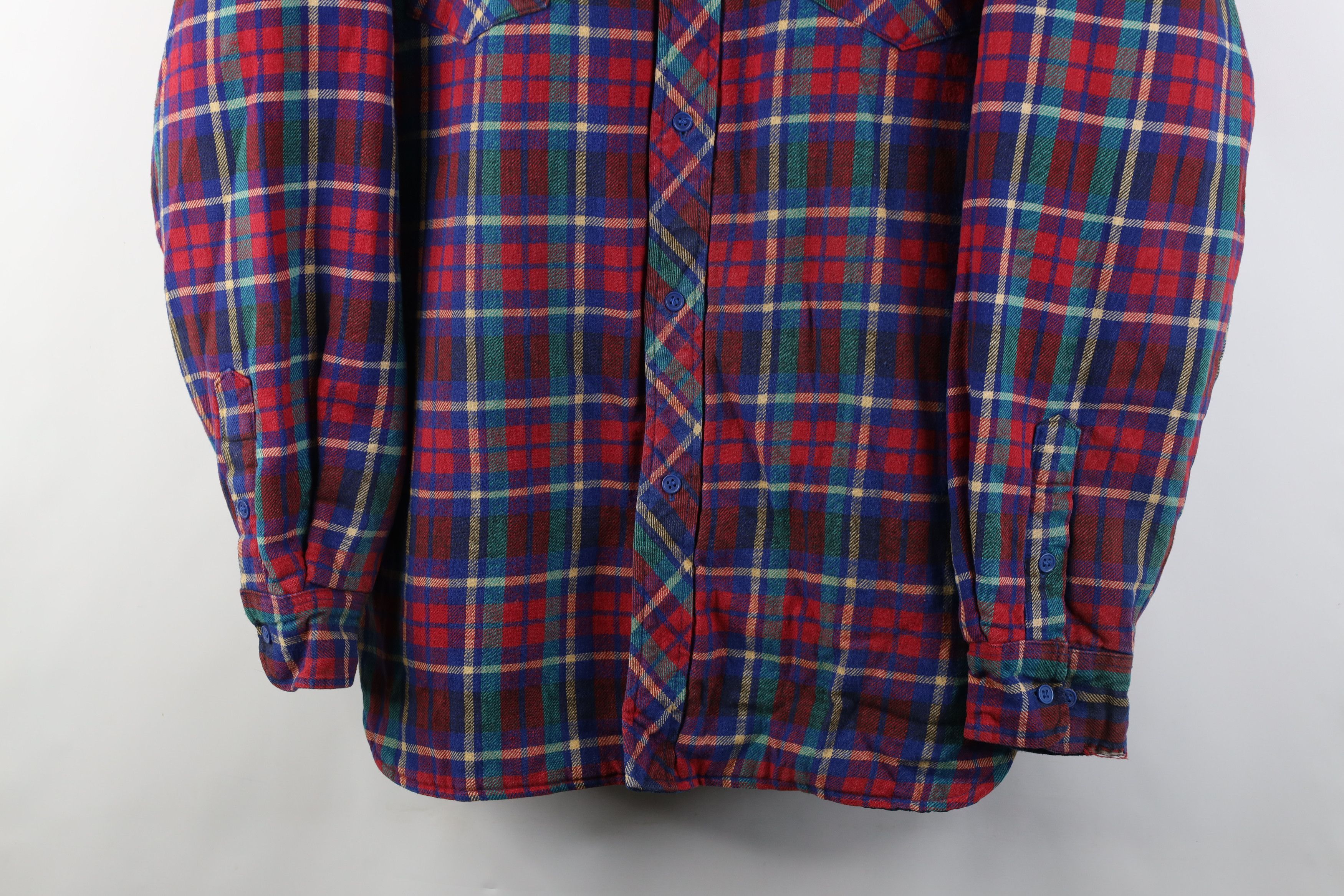 Vintage Vintage 90s Streetwear Flannel Shirt Jacket Jac Shirt Size US XL / EU 56 / 4 - 3 Thumbnail
