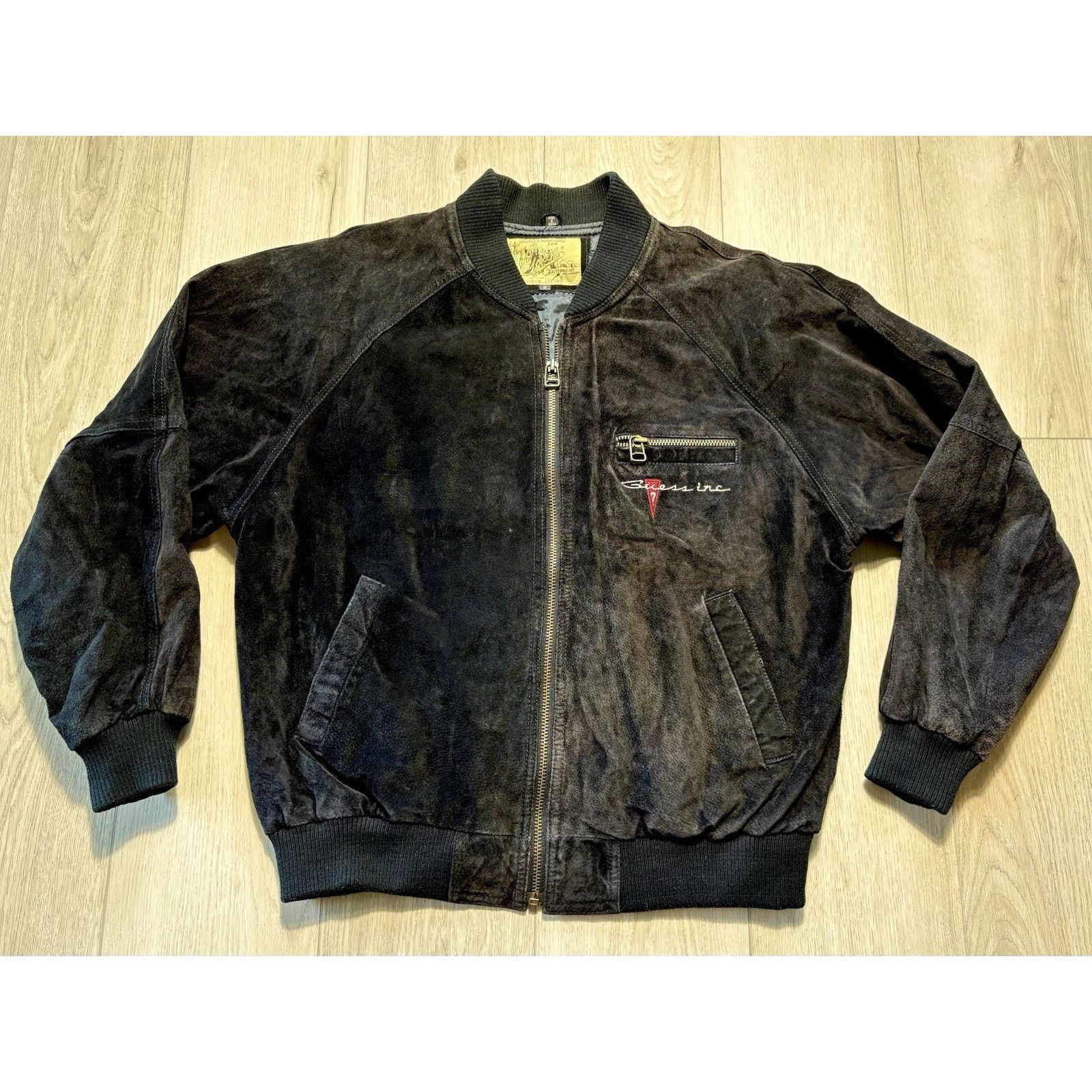 Guess VTG 80s Guess Suede Bomber Jacket Georges Marciano Small Size US S / EU 44-46 / 1 - 1 Thumbnail