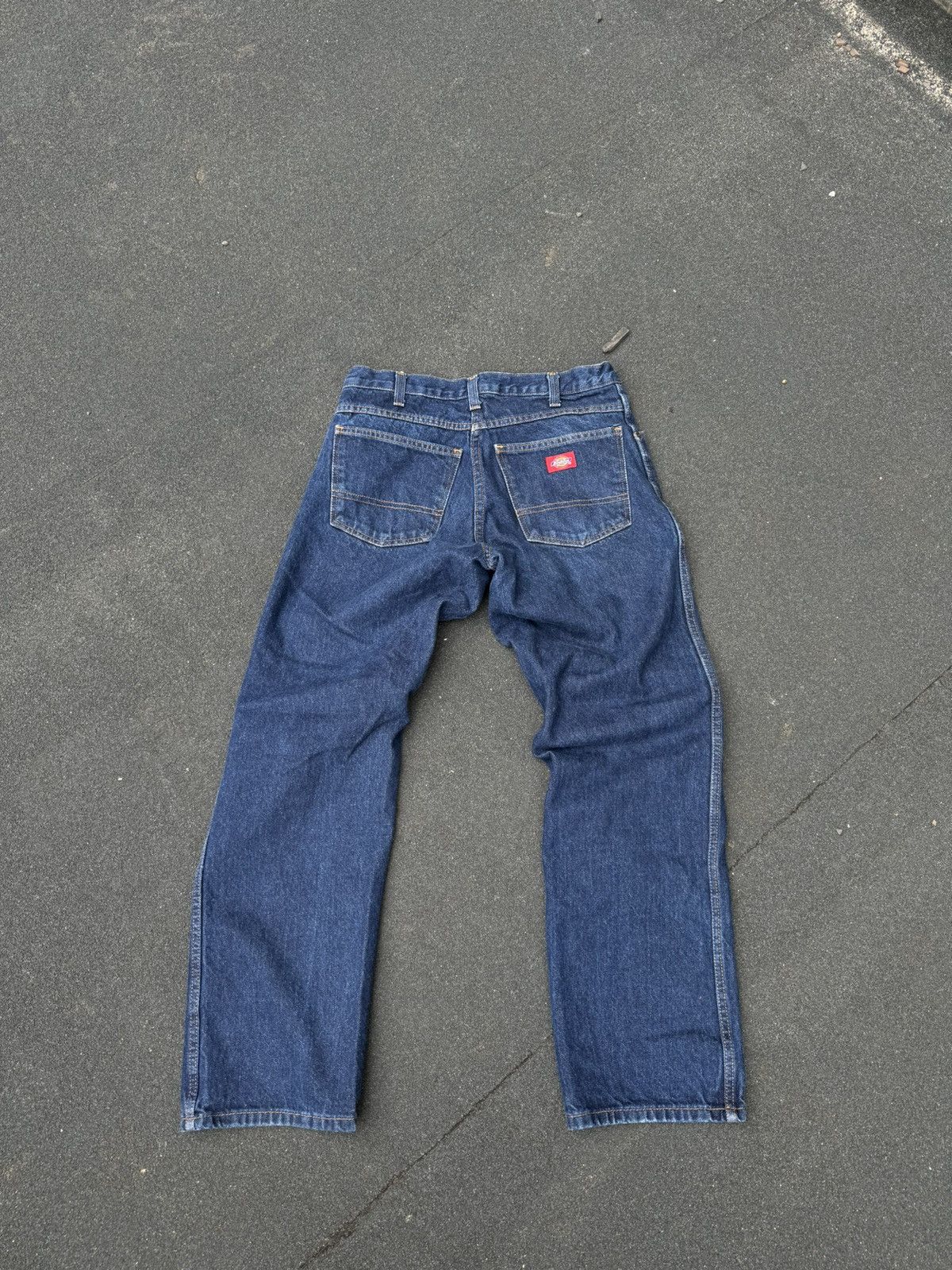 Dickies × Vintage Clean Blue Denim Dickies Work Pants Size US 31 - 3 Thumbnail