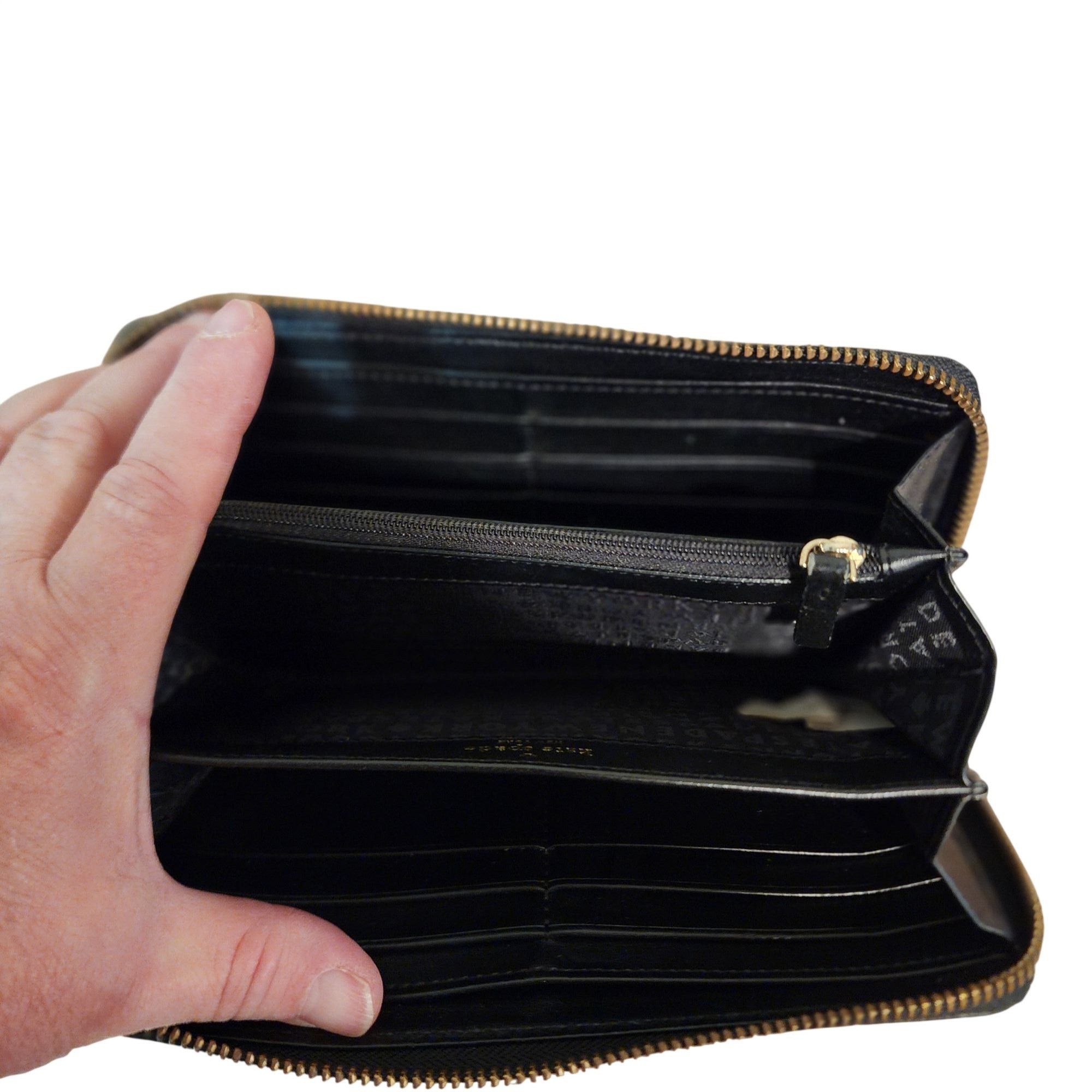 Kate Spade Kate Spade Black and White Striped Wallet tri compartments Size ONE SIZE - 5 Thumbnail