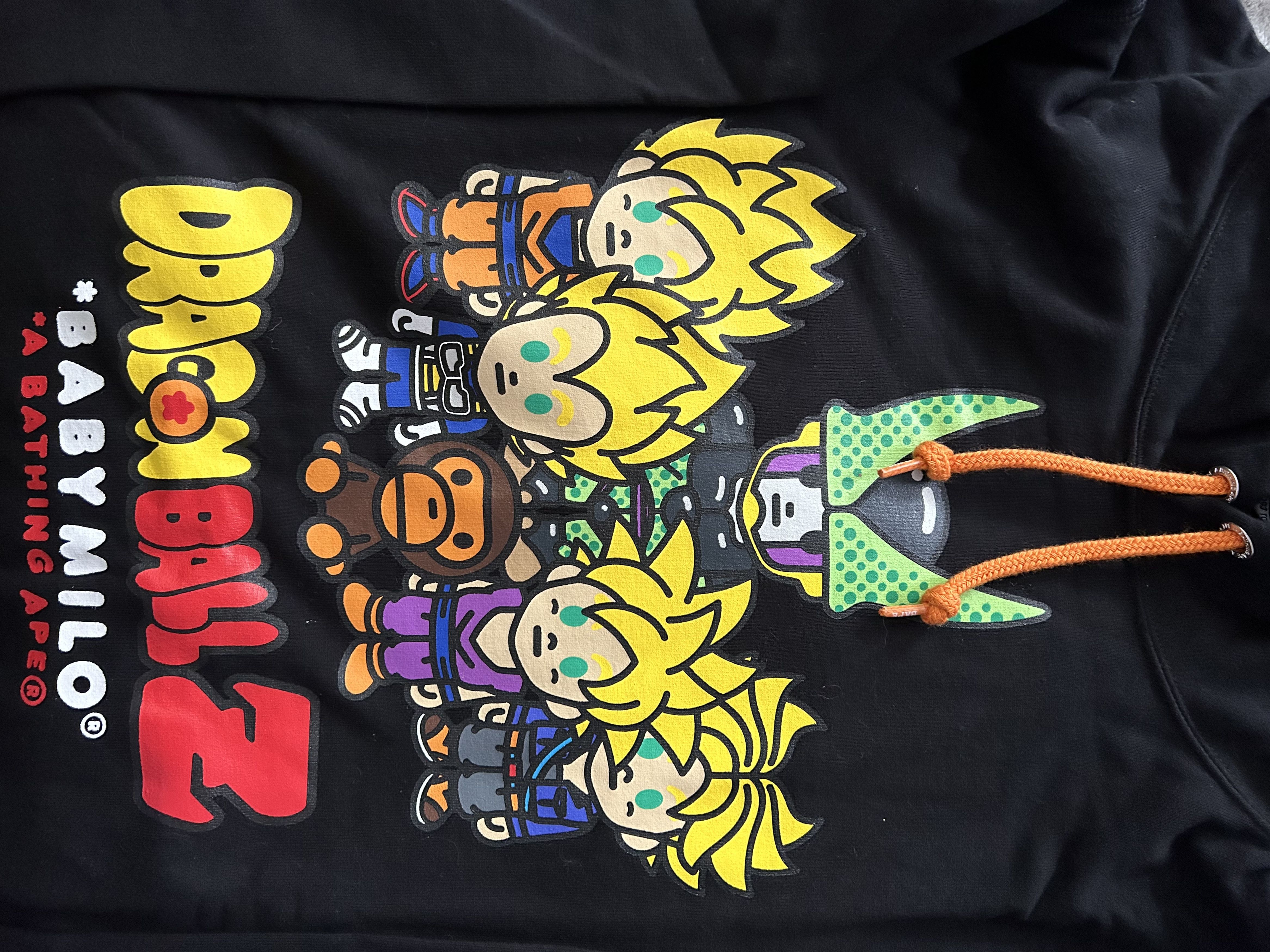 Bape Bape x Dragon Ball Z Super Saiyan & Cell Pullover Hoodie 