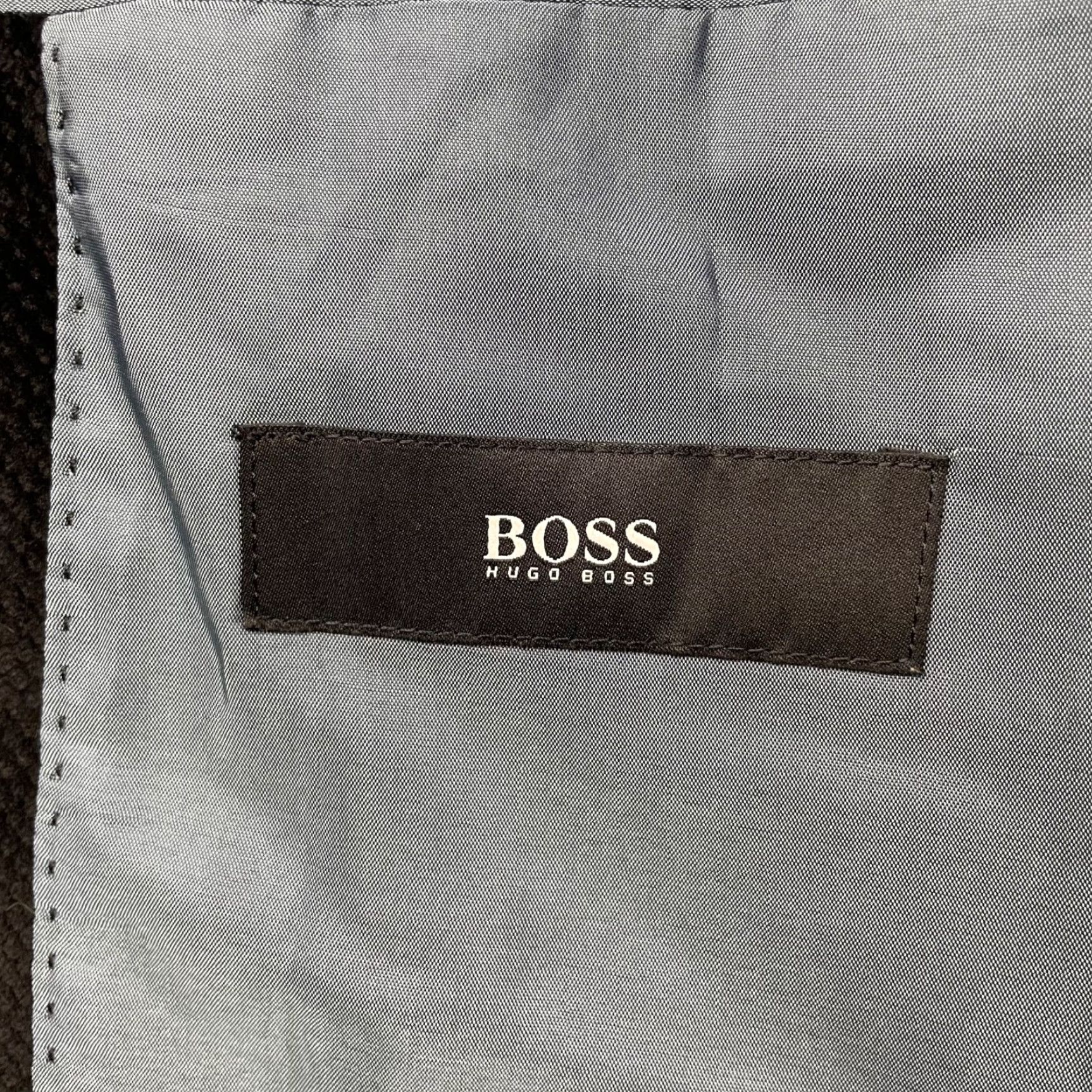 Hugo Boss HUGO BOSS Blazer Men Soldini Velvet Velour 3-Button Black 38S Jacket Coat Short Solid Cotton Modal 3-Button Notch Lapel Mens Vintage: No Size 38R - 5 Thumbnail