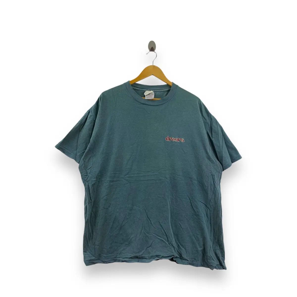 Vintage Vintage 90’ DROORS SKATEBOARD The Doors Tee Shirt Size US XXL / EU 58 / 5 - 1 Thumbnail