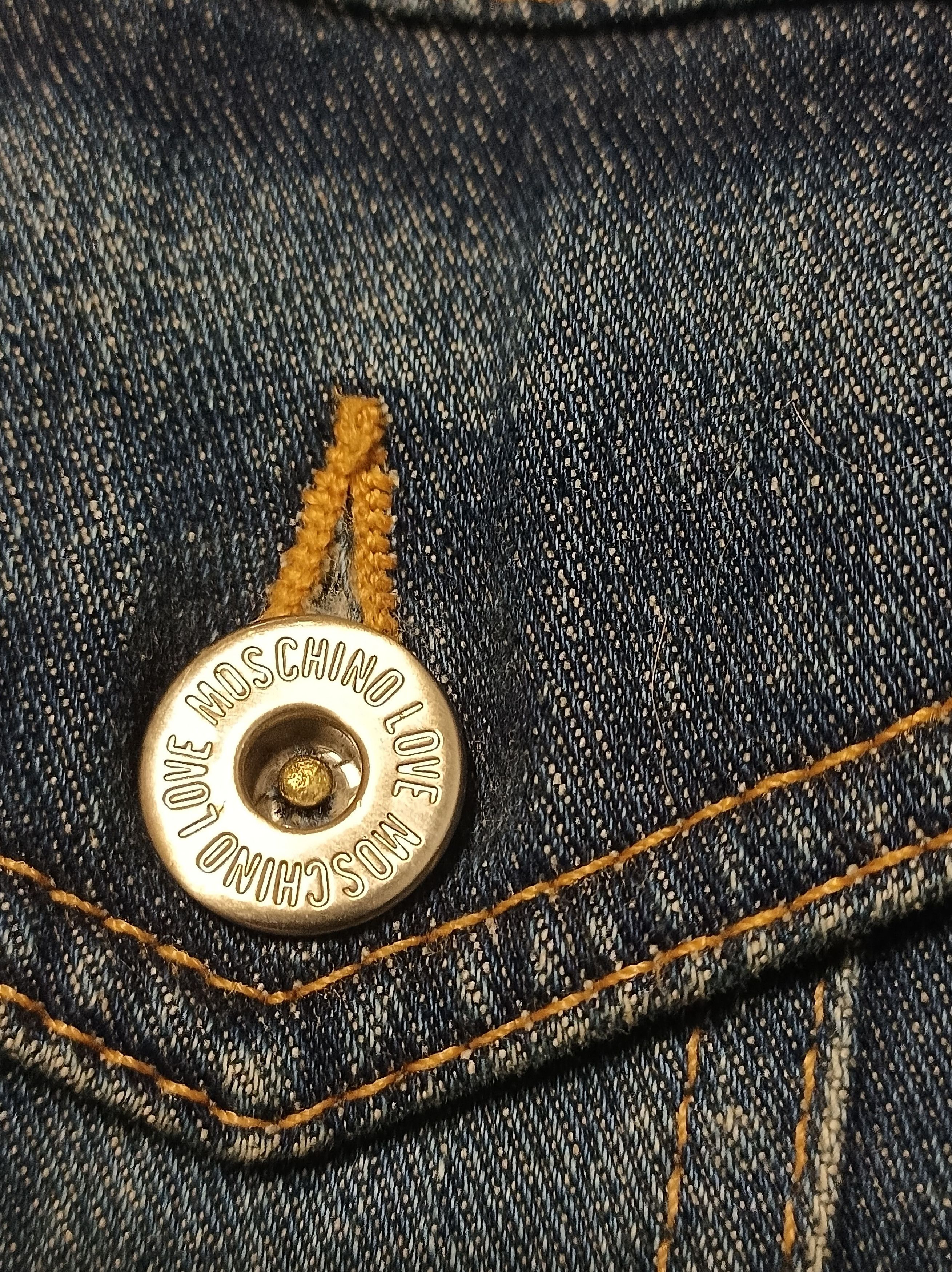 Moschino Moschino Denim Shearling Jacket Mens Size EU50 US34 Size US M / EU 48-50 / 2 - 9 Thumbnail