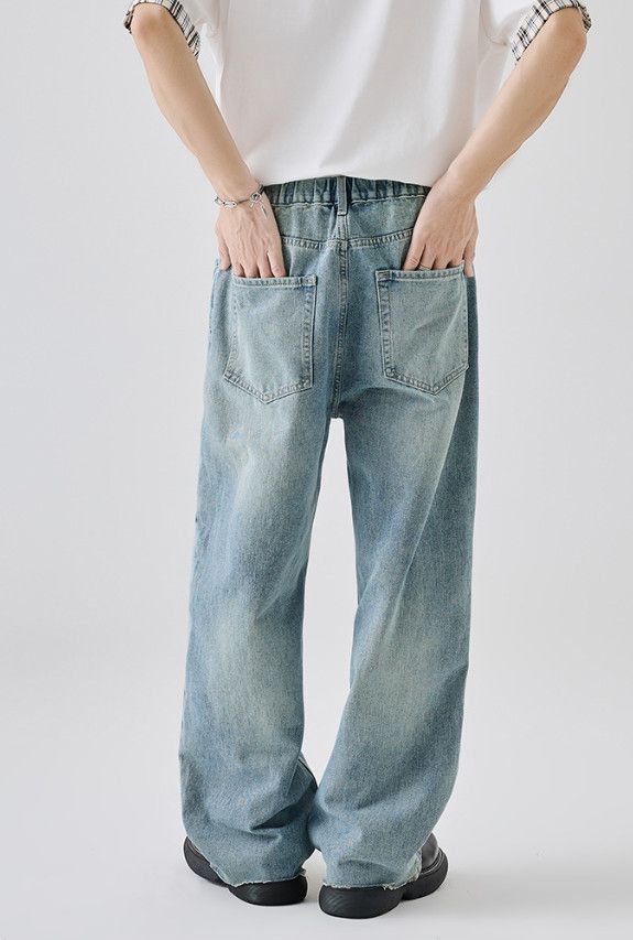 Vintage American Street Men's Loose Straight-Leg Distressed Jeans Size US 32 / EU 48 - 4 Thumbnail