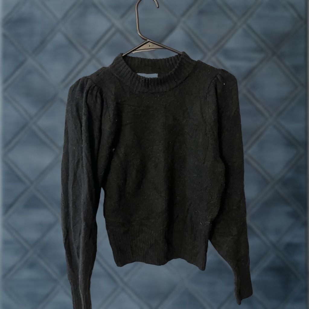 H&M H&M Womens Sweater Black Long Sleeve Crew Neck XXS Acrylic Blend Pullover Size XXS / US 00 / IT 34 - 1 Thumbnail