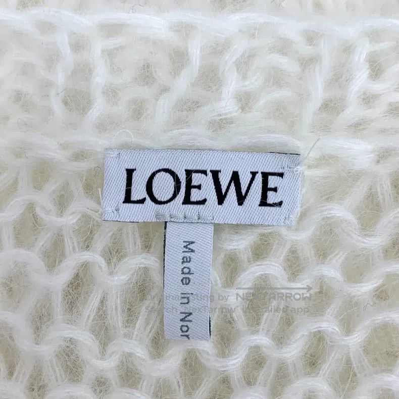 Loewe Loewe Off-white Mohair Round Neck Feather Sleeve Knit Swea Size S / US 4 / IT 40 - 5 Thumbnail