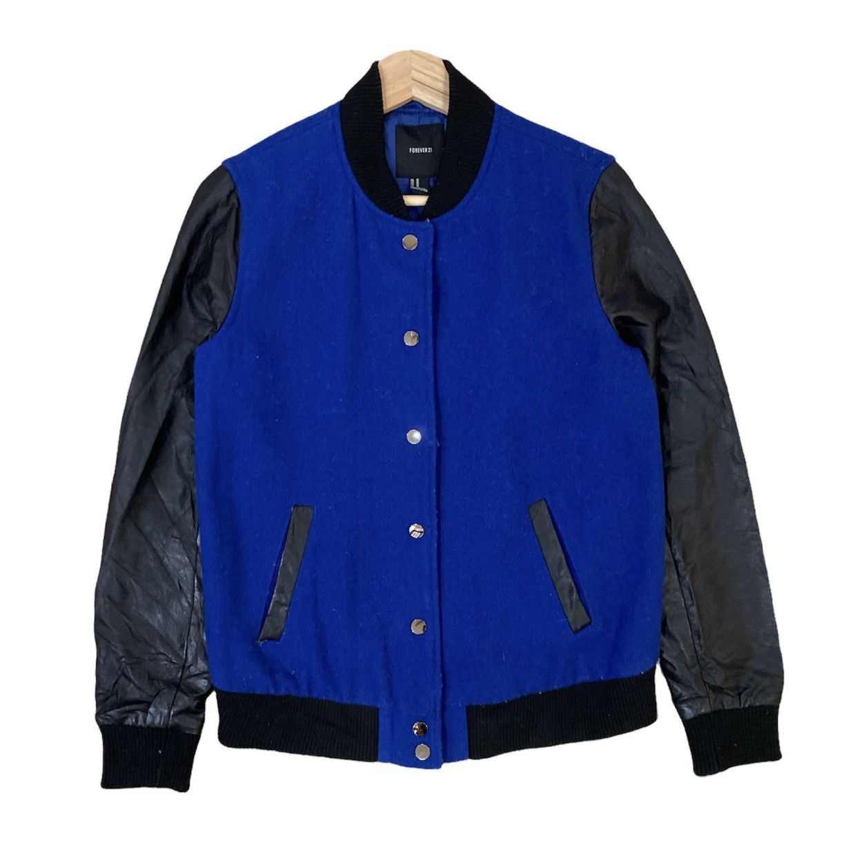 Forever 21 × Vintage ☀️VINTAGE FOREVER 21 WOOL VARSITY JACKET Size US S / EU 44-46 / 1 - 1 Thumbnail