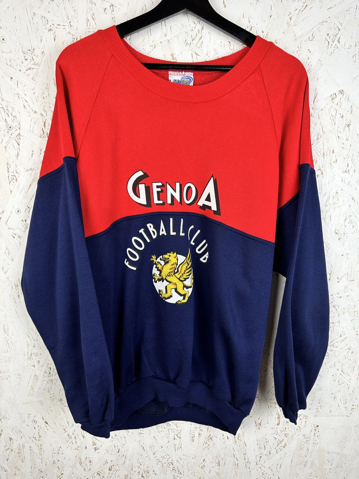 90s Vintage Genoa Football Club 1990/91 Sweatshirt Size M