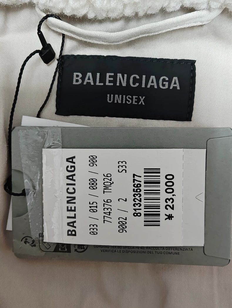 Balenciaga Balenciaga 23fw Teddy Lamb Fleece Logo Collar Cotton Jacket Size US M / EU 48-50 / 2 - 5 Thumbnail