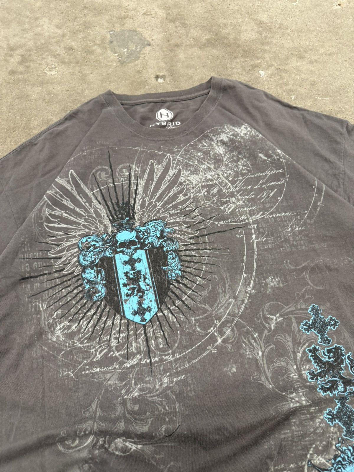 Affliction Y2K ARCHIVE STYLE CROSS GRUNGE SKULL JAPAN T SHIRT Size US XXL / EU 58 / 5 - 3 Thumbnail