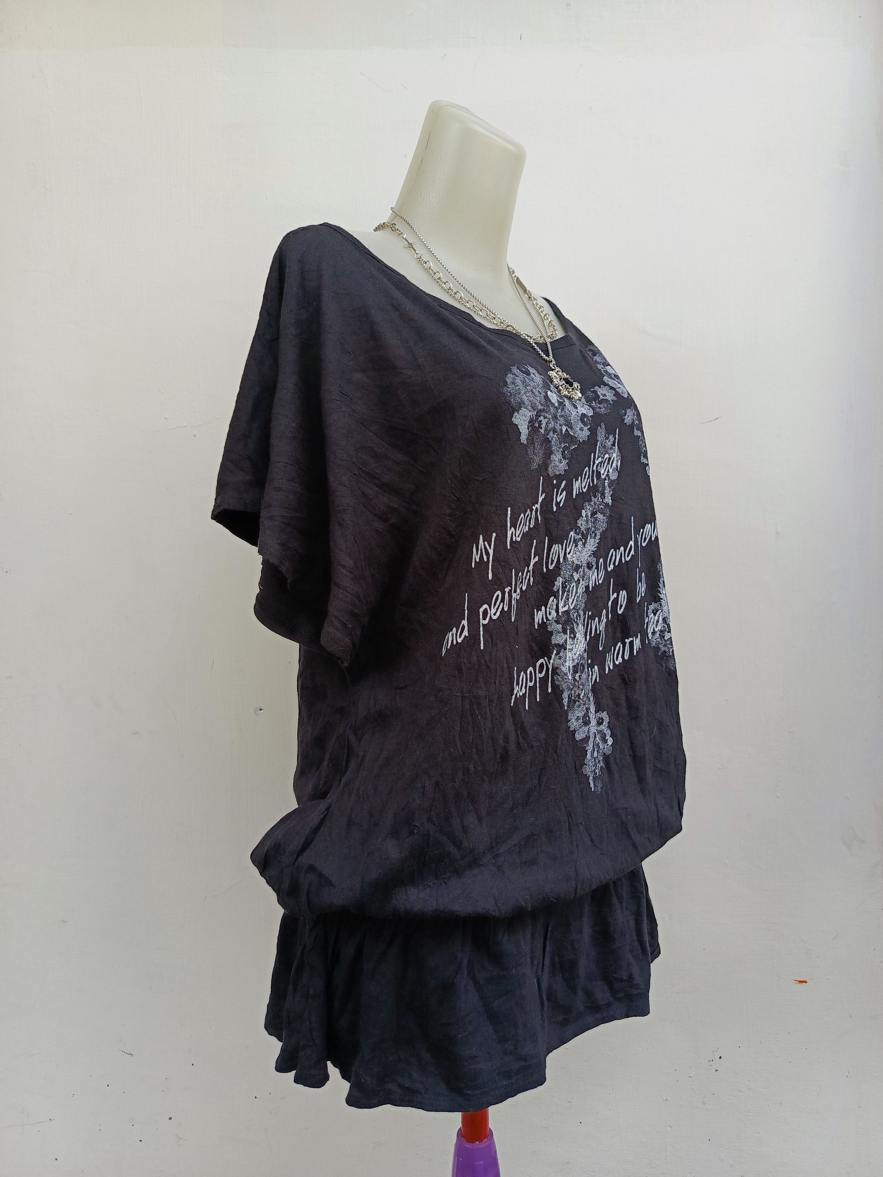 Japanese Brand Sky Bomber Gothic Fairy Grunge Tunic Top Size L / US 10 / IT 46 - 3 Thumbnail