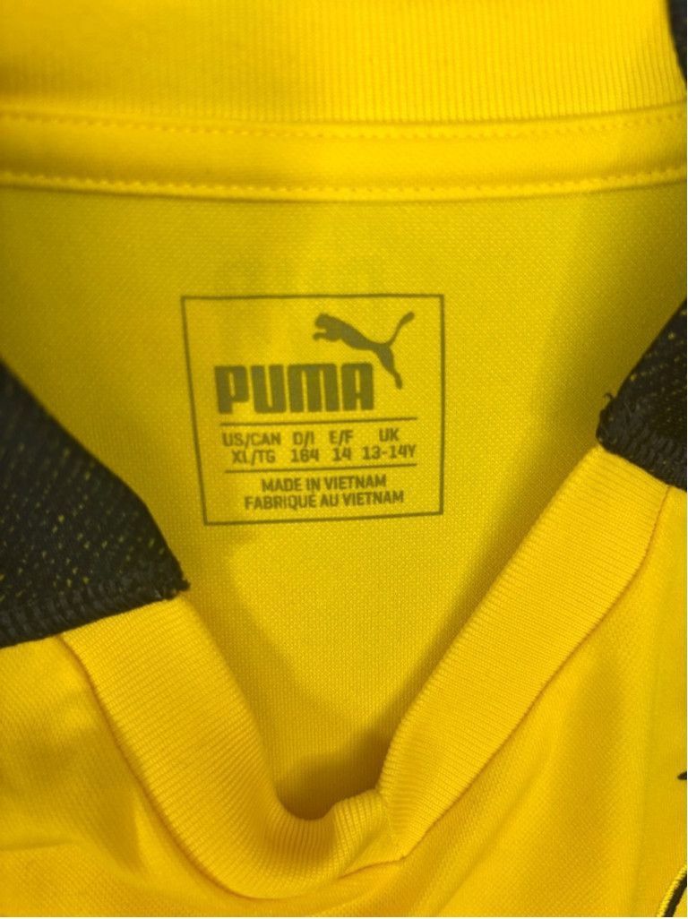 Puma Men's Puma BVB Borussia Dortmund Jersey XL Yellow Soccer Size US XL / EU 56 / 4 - 7 Thumbnail