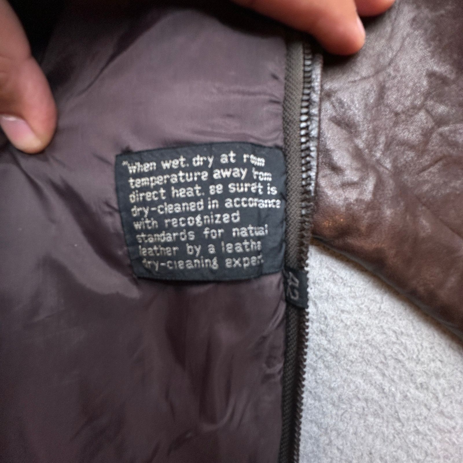 Other VTG J Walden Thermolite Bomber Aviator Leather Jacket Large Size US L / EU 52-54 / 3 - 12 Thumbnail