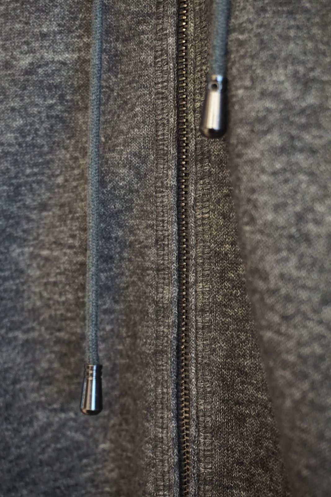 Tom Ford TOM FORD / Charcoal Grey Hooded Cotton Zip-Up Jacket / 48 Size US M / EU 48-50 / 2 - 8 Thumbnail