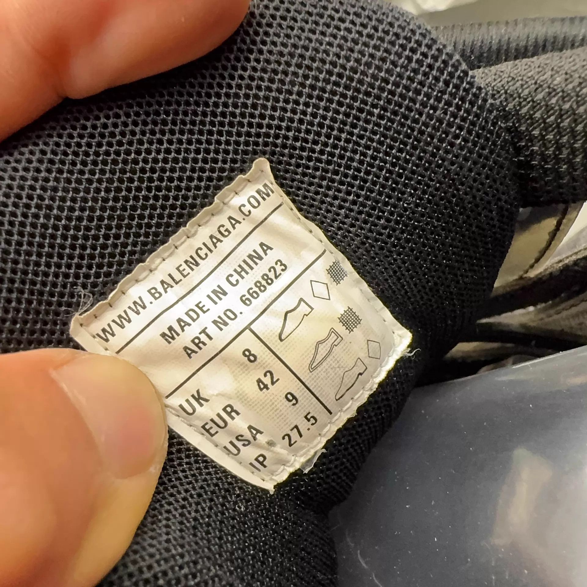 Balenciaga Balenciaga Track 2.0 Clear Sole Graphite Black Size 42 Size US 9 / EU 42 - 7 Thumbnail