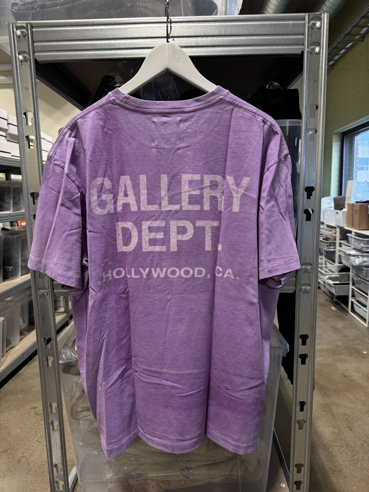 Tシャツ・カットソー Gallery Dept. T-shirts Purple Gallery Dept. Men's' Vintage Logo Painted T-Shirt in Purple