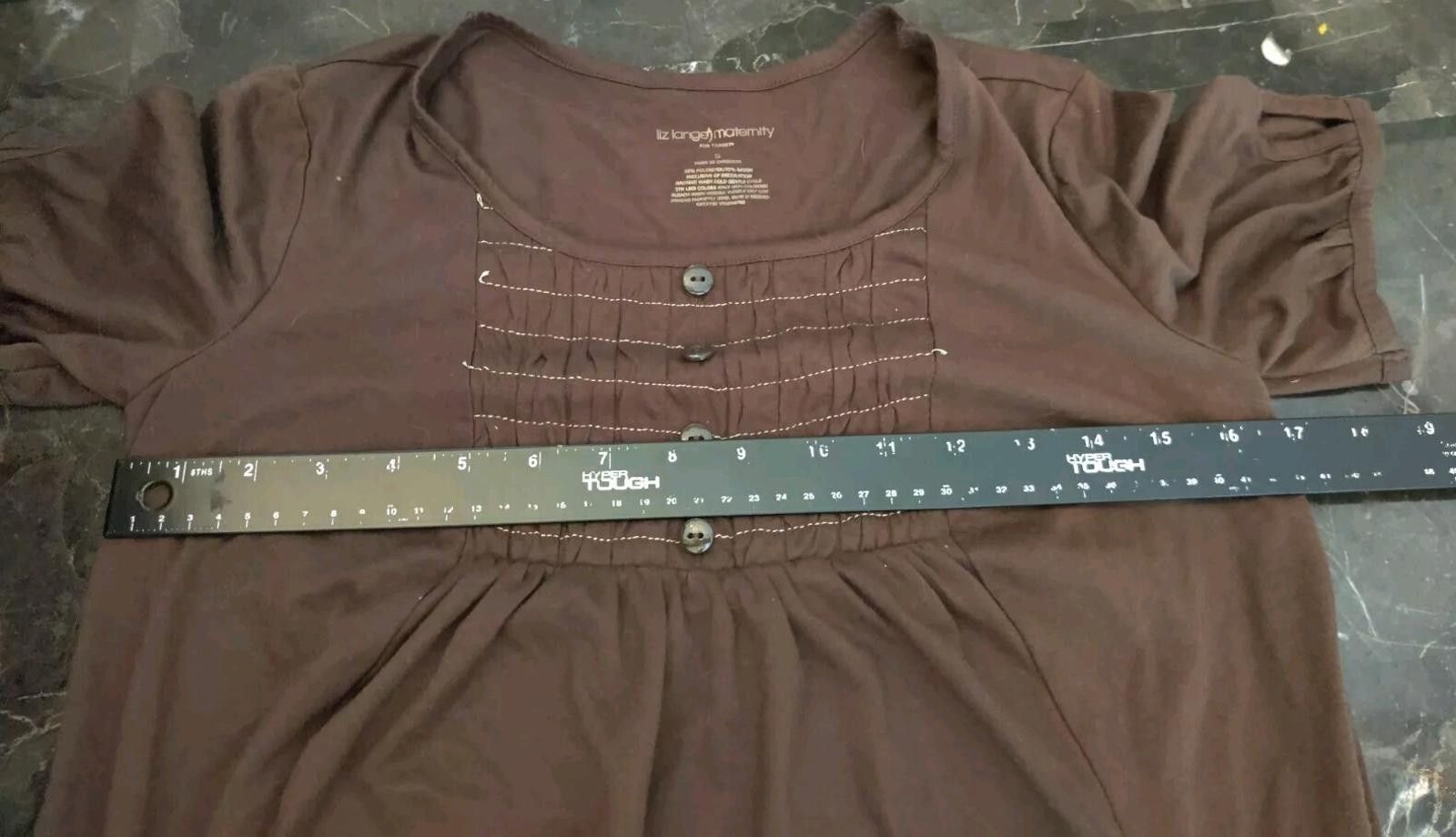 Other Liz Lange Maternity Target Blouse Top Womens Small S Brown S Size S / US 4 / IT 40 - 7 Thumbnail