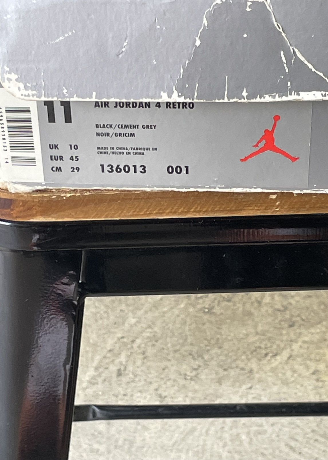 Jordan Brand Jordan 4 Retro Black Cement (1999) Size US 11 / EU 44 - 14 Thumbnail