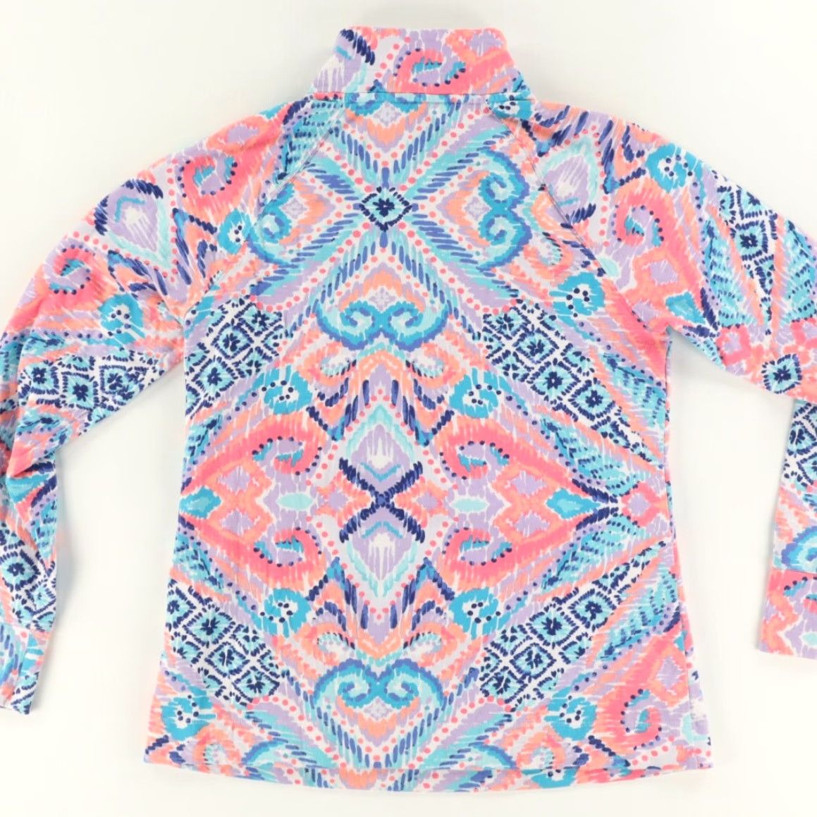 Lilly Pulitzer Lilly Pulitzer Skipper Popover Solar Opposite Stretch All Over Print Mock Long Sleeve Sweater Women's M Size M / US 6-8 / IT 42-44 - 4 Thumbnail