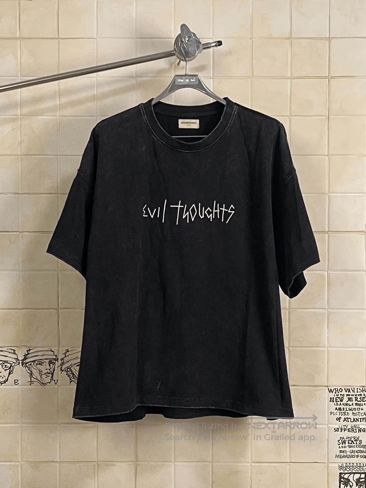 Arno De France Arnodefrance Evil Thoughts Graphic T. Size US M / EU 48-50 / 2 - 1 Thumbnail