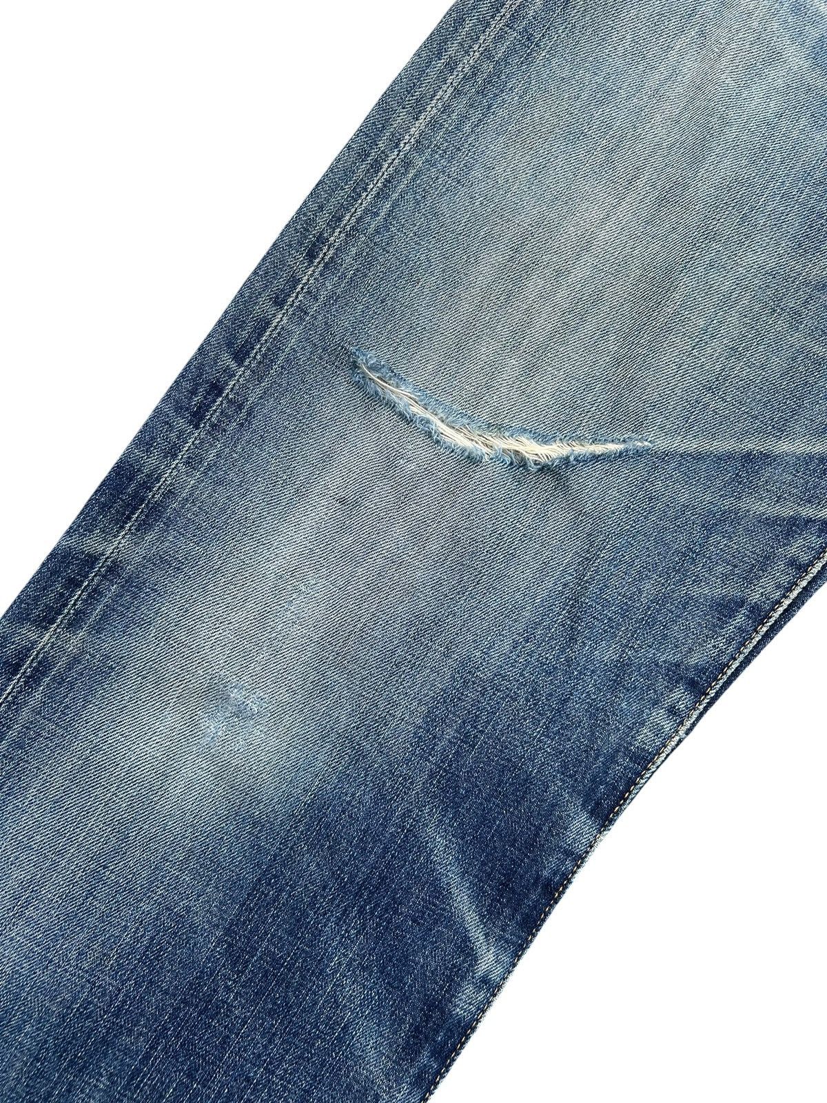 Kapital Thrashed Vintage Levis Big E Selvedge Denim Jeans Size US 32 / EU 48 - 7 Thumbnail